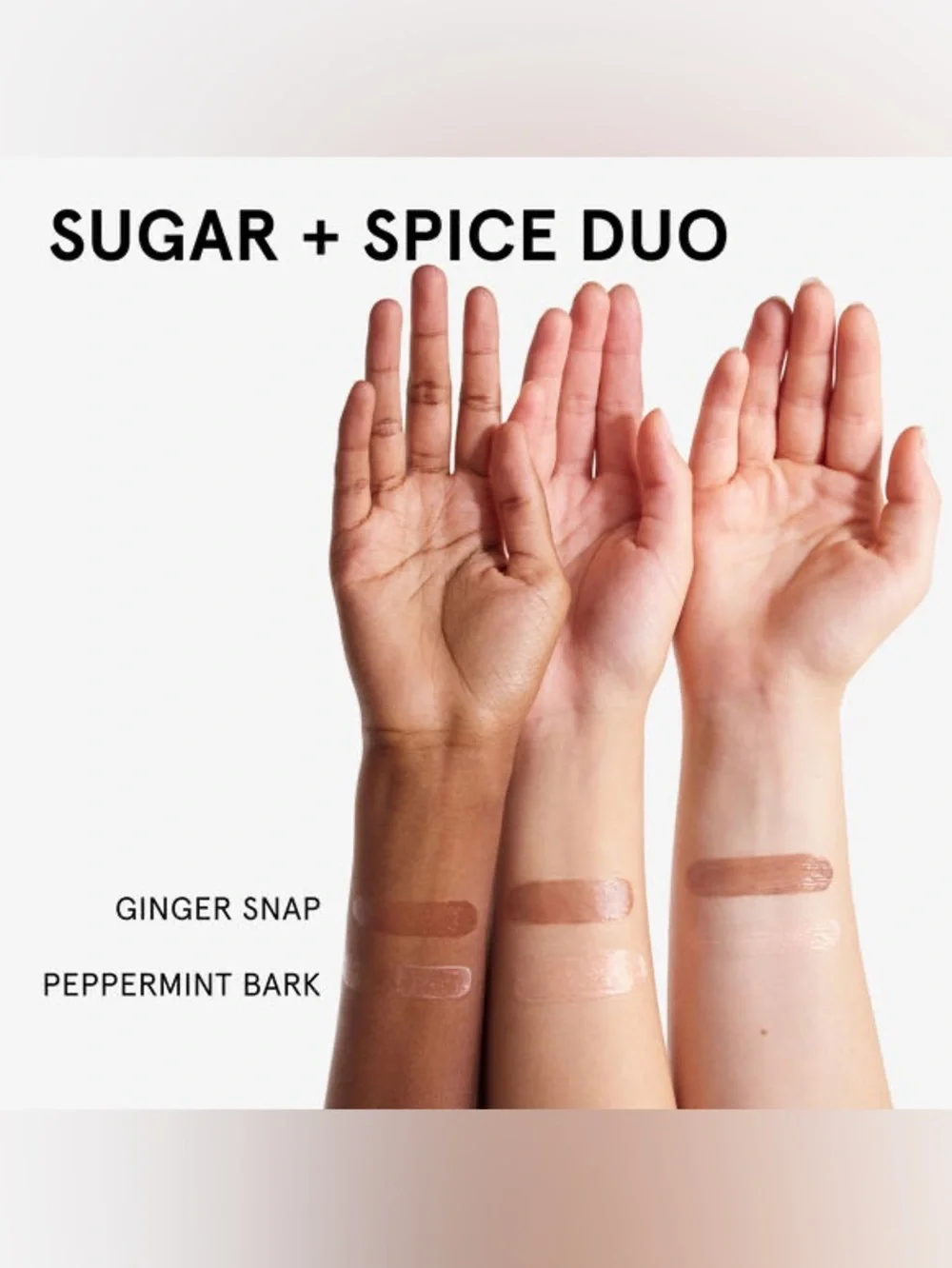 Glossier Sugar + Spice Balm Dotcom Duo - Peppermint Bark & Ginger Snap Lip BDC - Picture 3 of 9